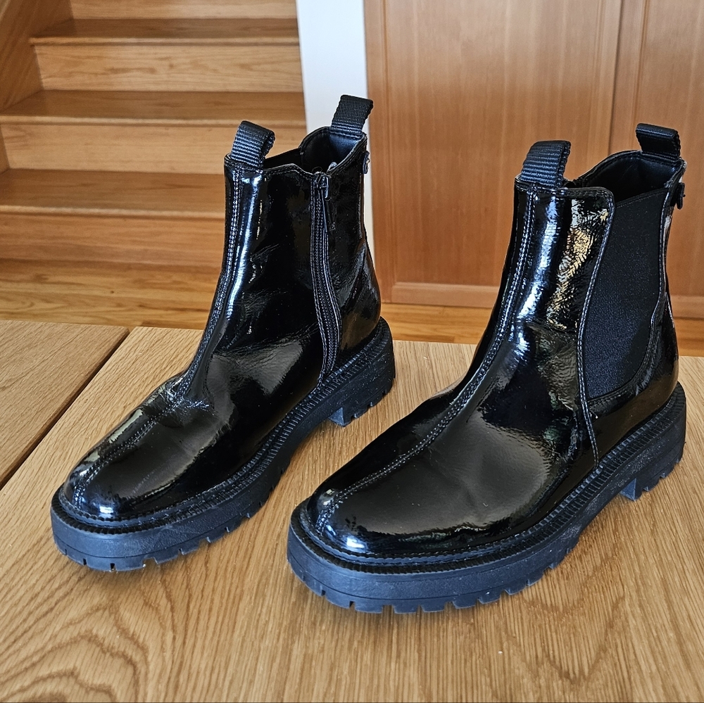 Sam Edelman Patent Leather Ankle Boots